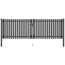 vidaXL Gartentor 400 x 100 cm Anthrazit