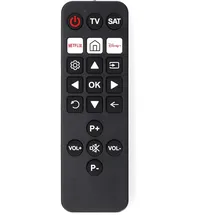 Nedis TVRC23SNBK - Vorprogrammiert - 2 Geräte - Disney + Button/Netflix Button - Infrarot Schwarz