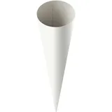 Heyda Schultüte Schultüte Rohling fertig geformte Spitztüte 35cm weiß weiß