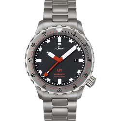 Sinn Taucheruhren U1 1010.010 - schwarz,Stahl - 44mm