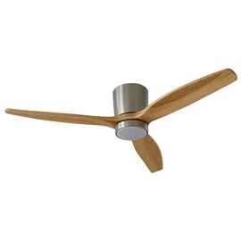 LUCANDE Faipari 26 cm Deckenventilator Nikkel/Holz