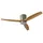 LUCANDE Faipari 26 cm Deckenventilator Nikkel/Holz