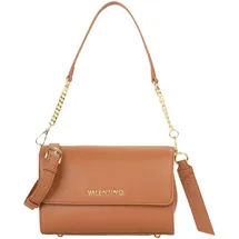 Valentino Hira Flap Bag Schultertasche Kunstleder Brown