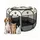 Relaxdays Faltbarer Welpenauslauf indoor & outdoor 91 cm x 91 cm x 58 cm Grau/Schwarz