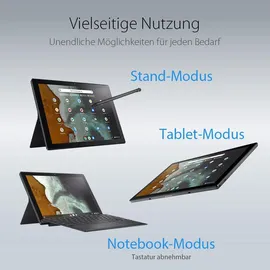 Asus Chromebook CM3 10'' MediaTek 520 8 GB RAM 128 GB eMMC ChromeOS Silber