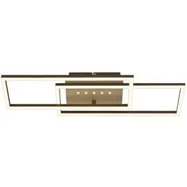 Briloner LED Deckenlampe 1-flg. braun/gold
