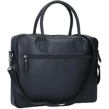 Burkely Vintage Jack Aktentasche Leder 37 cm Laptopfach schwarz