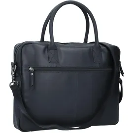 Burkely Vintage Jack Aktentasche Leder 37 cm Laptopfach schwarz