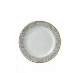 Churchill 12 x Teller flach 26cm STUDIO PRINTS HOMESPUN stone grey
