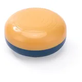 Washranp 2 Stück Reise-Pillen-Organizer mit 8 Fächern, Mini tragbare feuchtigkeitsbeständige Pillendose, doppellagiger Pillenbehälter für Pillen/Fischöl, Gelb