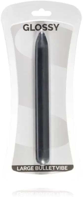 GLOSSY Slim Vibrator Black 16,7 cm