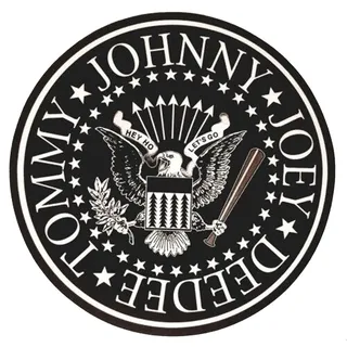 Pyramid International Ramones Logo Turntable Slipmat (Einheitsgröße) (Schwarz/Weiß) - Einheitsgröße