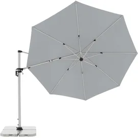 Doppler Active Ø 370 cm hellgrau