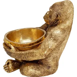 Kare DESIGN Deko-Objekt Gorilla Holding Bowl Polyresin Gold