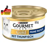 Gourmet Gold Feine Pastete Katzenfutter Nass, Mit Thunfisch, 12Er Pack (12 X 85G