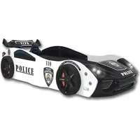 Aileenstore Autobett "Police" + Sportsitze Spielbett für Kinder 90x200 inkl. Lattenrost