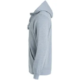 New Wave Rundhalspullover Basic Hoody Full Zip Grau 5XL