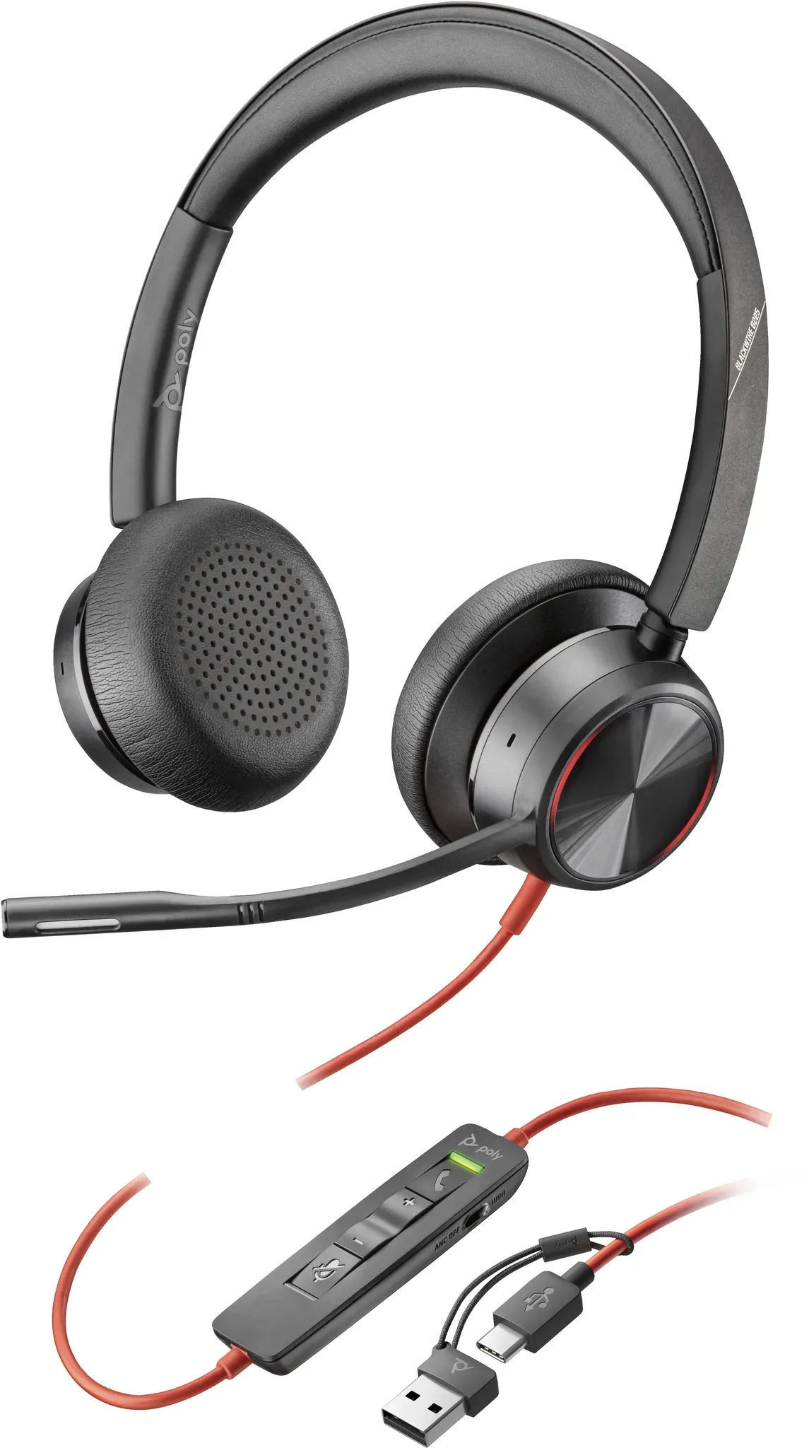 Preisvergleich Produktbild HP Poly Blackwire 8225 - Blackwire 8200 series - Headset