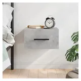vidaXL Wand-Nachttisch Betongrau 35x35x20 cm