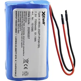XCell Spezial-Akku 18650 7000 mAh 4 St.