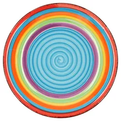 6er Set Dessert-Kuchenteller Ibiza bunt