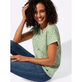 Casual Looks WITT WEIDEN Druck-Shirt in eucalyptus-ecru | Gr.: 44