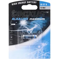 Tecxus LR27 A Alkaline Batterie L828, 12 Volt, Abmessungen 28,8 x 8 mm