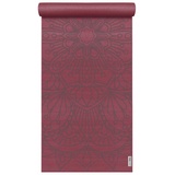 Yogistar Yogamatte Basic Art Collection Lotus Mandala bordeaux