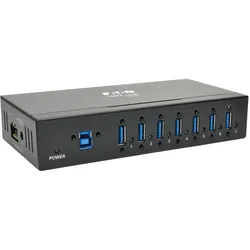 Eaton Tripp Lite Series 7-Port Industrial-Grade USB 3.0 SuperSpeed Hub - 20 kV ESD Immunity, Metal Housing, Mountable