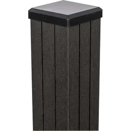 GROJA Pfosten 7 x 300 cm Anthrazit/Stahl