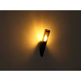 meine wunschleuchte Moderne LED Außenwandleuchte (H 41cm) 41cm schwarz