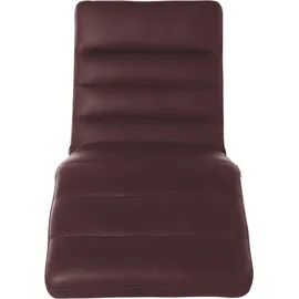 W.Schillig Relaxliege daily dreams Leder/Polyester 75 x 91 x 170 cm Braun mit Kissen