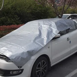 Woltu Abdeckplane grau-schwarz 3x4 m