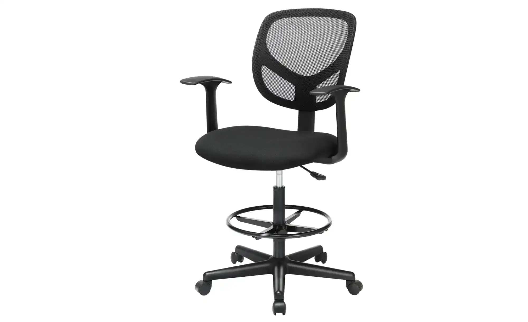 Bürostuhl   , schwarz , Maße (cm): B: 64 H: 110