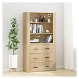 vidaXL Highboard 80 x 33 x 80 cm Braun