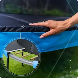 Thunder Gartentrampolin Ultra 366 cm inkl. Sicherheitsnetz Blau