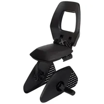 Bobike One Junior Fahrradkindersitz Hinten Gepäckträger Junior 35kg Schwarz/Schwarz schwarz No Size