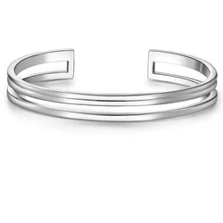 Glanzstücke München Armreif Sterling Silber in 17,0 cm, flexibel einstellbar Damen 