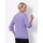 Classic Basics Sieh an! 3/4-Arm-Shirt in lavendel-weiß-bedruckt | Gr.: 48