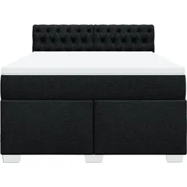 vidaXL Boxspringbett 140 x 200 cm Schwarz
