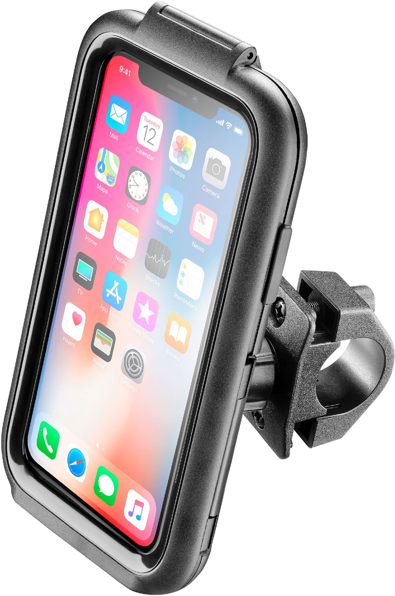 Cellularline Interphone ICase for IPhone X, porte-smartphone - Noir