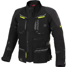 BÜSE Storm Textiljacke Schwarz/Neon-Gelb 50