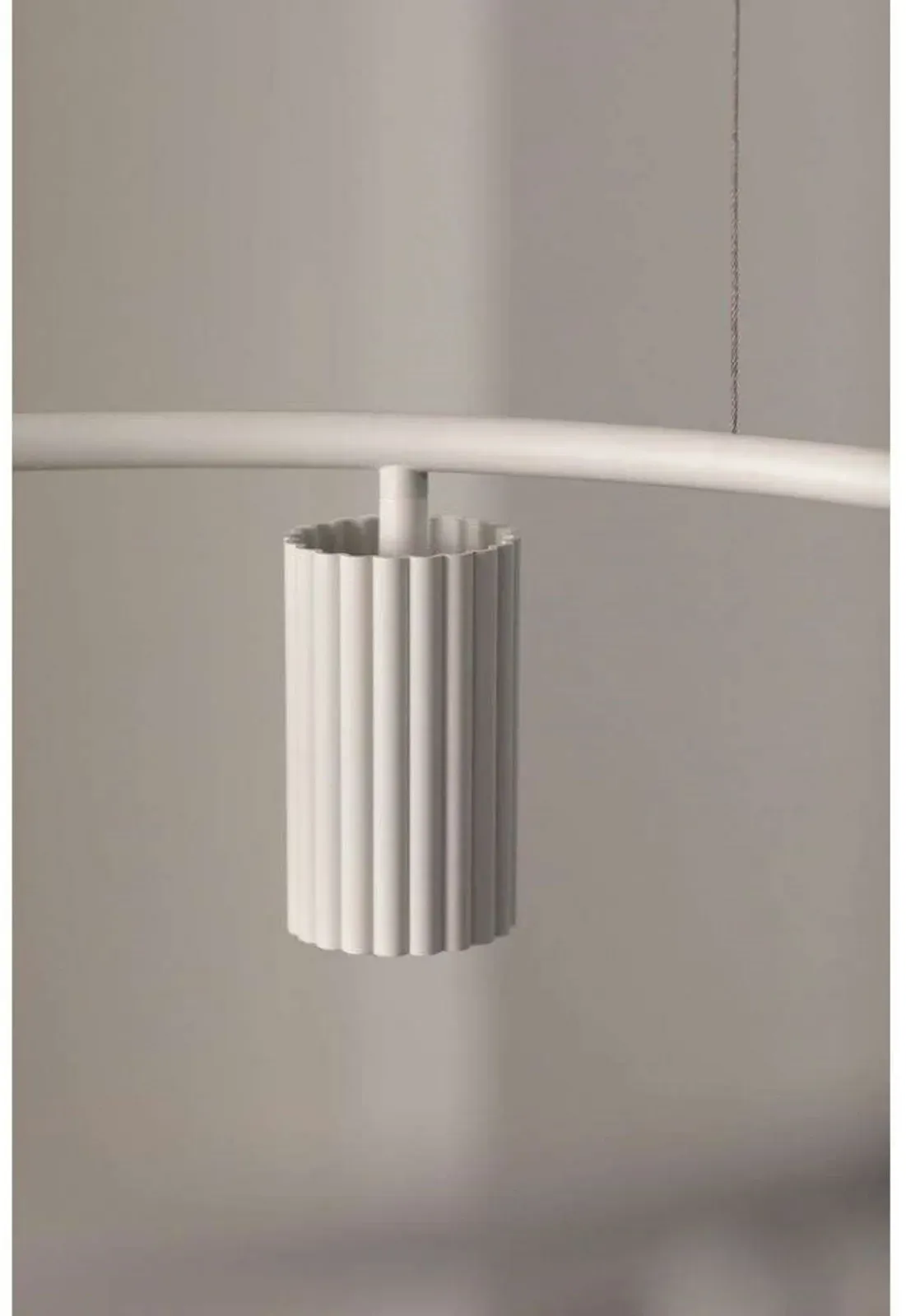 Pendelleuchte Pholc, Beige, für Esszimmer, Aluminium - 15
