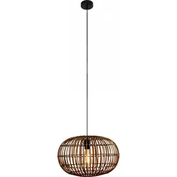 ECO-LIGHT Pendelleuchte Bamboo 40cm 1xE27 Bambus dunkel