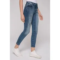 SOCCX Slim-fit-Jeans, Gr. 26 - Normalgrößen, blue printed, , 38534521-26 Normalgrößen