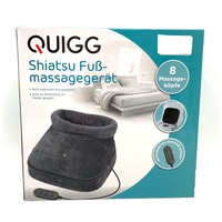 QUIGG Shiatsu Fußmassagegerät 8 Massageköpfe Massage Füße Bedienelement Neu