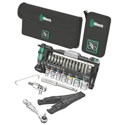 Wera 05004183001, Werkzeugkoffer, Fahrrad-Werkzeug-Set, Universal, Schwarz, Grün