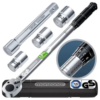 monzana Drehmomentschlüssel 6tlg. Set 40-210Nm 1/2 Zoll CrV +/- 4% Toleranz