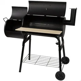 Aktive Holzkohlegrill mit Rädern Aktive Stahl Kunststoff Emailliertes Metall 106 x 106 x 61 cm Schwarz