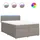 vidaXL Boxspringbett 140 x 200 cm Taupe